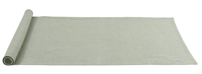 ORGANIC Chemin de table gris clair Larg. 40 x Long. 140 cm