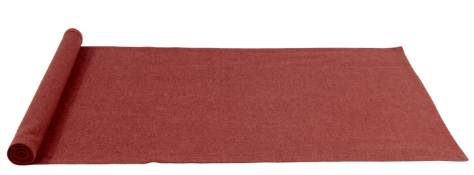 ORGANIC Caminho de mesa vermelho W 40 x L 140 cm