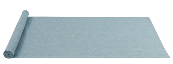 ORGANIC Caminho de mesa azul claro W 40 x L 140 cm