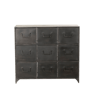 PHARMA Cassettiera nero H 80 x W 34 x D 90 cm