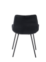 SILKA Silla de comedor negro A 78 x An. 52 x P 52 cm
