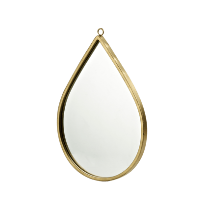 DROP Specchio dorato H 29,3 x W 21 cm