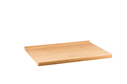 PANDA Planche à découper de comptoir naturel H 2,8 x Larg. 60 x P 46 cm