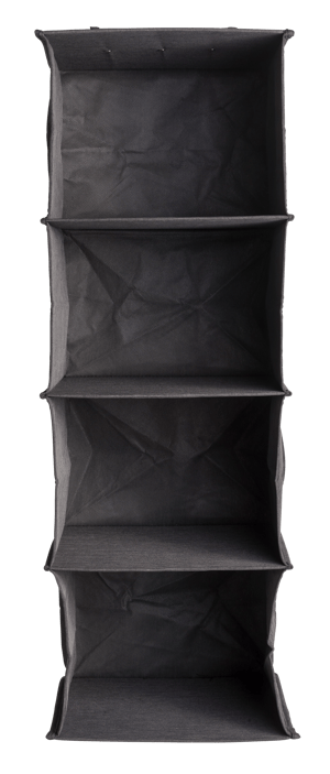 RANGO Sistema de arrumação 4 compartimento cinzento escuro H 87 x W 30 x D 30 cm
