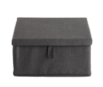 RANGO Boîte de rangement gris foncé H 15 x Larg. 31,5 x P 31,5 cm