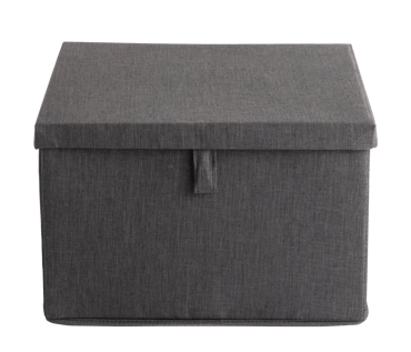 RANGO Caja de almacenaje gris oscuro A 22 x An. 36 x P 36 cm
