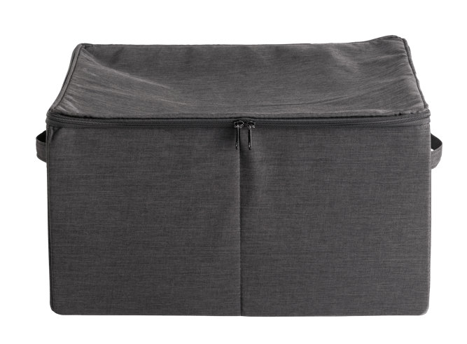 RANGO Scatola portatutto con zip grigio scuro H 25 x W 44 x D 35 cm