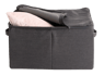 RANGO Boîte de rangement avec zip gris foncé H 25 x Larg. 44 x P 35 cm