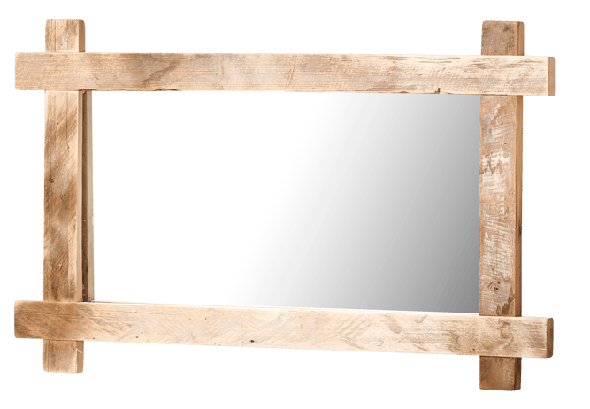 RECYCLE Espelho natural H 90 x W 55 x D 2,5 cm