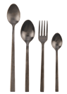SUBLIMO Tenedores repostería juego de 6 negro L 14 cm