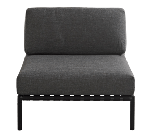 JUMBO Lounge Sessel Schwarz H 61 x B 87 x T 87 cm