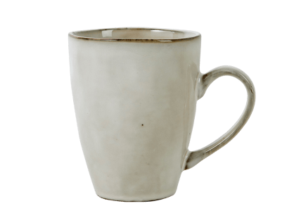 EARTH MARL Mug con manico crema H 10,5 cm - Ø 8 cm