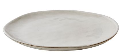 EARTH MARL Plat bord crème Ø 28 cm