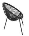 ACAPULCO Cadeira para crianças preto H 56 x W 43 x D 42 cm