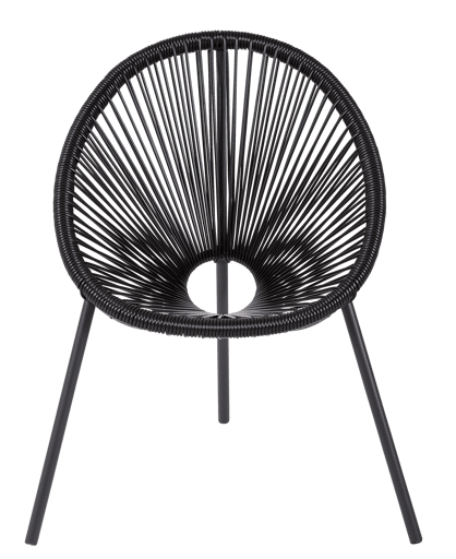 ACAPULCO Kinderstoel zwart H 56 x B 43 x D 42 cm