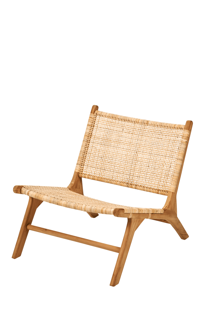 DIAH Lounge stoel naturel H 68 x B 65 x D 82 cm