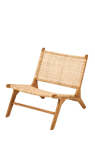DIAH Cadeira lounge natural H 68 x W 65 x D 82 cm