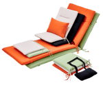 AZUR Almofada para cadeira bistro cinzento claro W 33 x L 38 cm