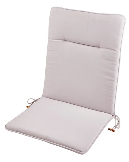AZUR Coussin de jardin chaise pliante gris clair Larg. 44 x Long. 88 cm