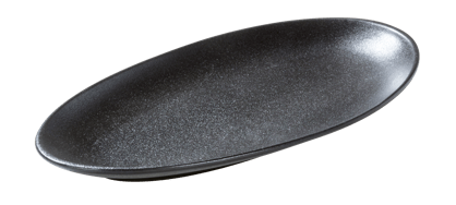 MAGMA Piatto ovale nero W 29,8 x L 17 cm