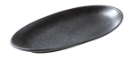 MAGMA Assiette ovale noir Larg. 29,8 x Long. 17 cm