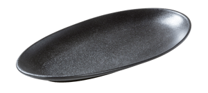 MAGMA Plato ovalado negro An. 29,8 x L 17 cm
