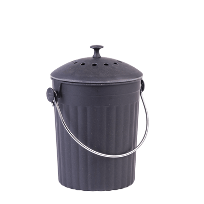 CREOLA BLACK Compostfass Mit Filter Schwarz H 21,7 cm - Ø 20 cm