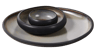 LAVA Bowl zwart H 4,5 cm - Ø 12 cm