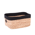 NATUREL Cesta de cajonera negro, natural A 18 x An. 32 x P 25 cm