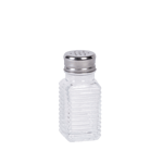 BASIC Salz & Pfeffer-Set Silbern, Transparent H 9,5 cm - Ø 4,4 cm