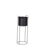 PLUTO Bloempot zwart H 65 cm - Ø 23 cm