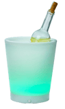 PARTY Seau à glace avec moodlight blanc H 22 cm - Ø 18 cm