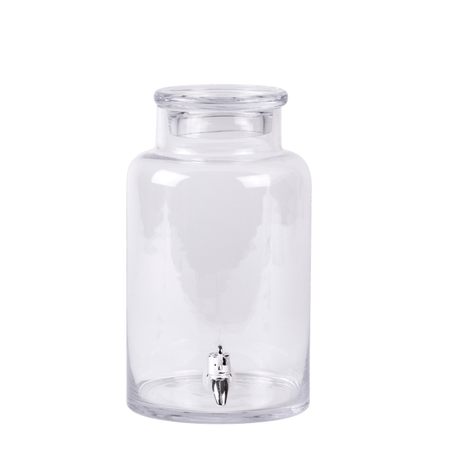 PURI Getränkebehälter Mit Hahnen Transparent H 31,5 cm - Ø 20 cm
