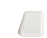 POINT. Assiette blanc Larg. 21 x Long. 21,2 cm