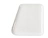 POINT. Assiette blanc Larg. 26 x Long. 26,3 cm