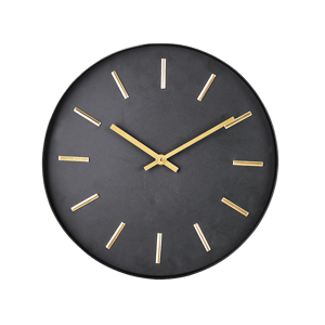 BLACK Reloj de pared negro P 3,6 cm - Ø 30 cm