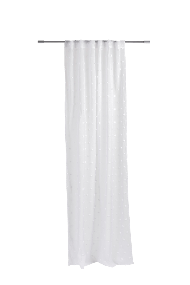 PERLE Cortina branco W 140 x L 250 cm