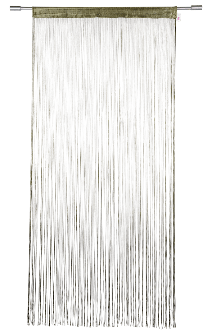 GREEN Tenda con frange verde W 90 x L 200 cm
