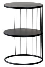ELMER Table d'appoint noir H 51,5 cm - Ø 35 cm