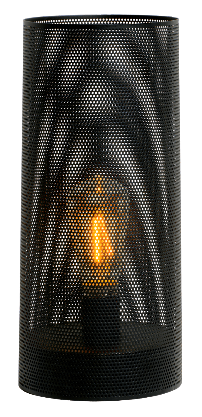 STEBAN Lampe LED noir H 25 cm - Ø 12 cm