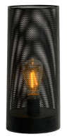 STEBAN Lámpara led negro A 25 cm - Ø 12 cm