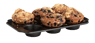 BAKERY Backblech für Muffins Schwarz H 3,5 x B 30 x T 18 cm