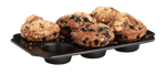 BAKERY Backblech für Muffins Schwarz H 3,5 x B 30 x T 18 cm