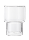 FIKA Tasse Doppelwandig Set von 2 Transparent H 11 cm - Ø 7,7 cm