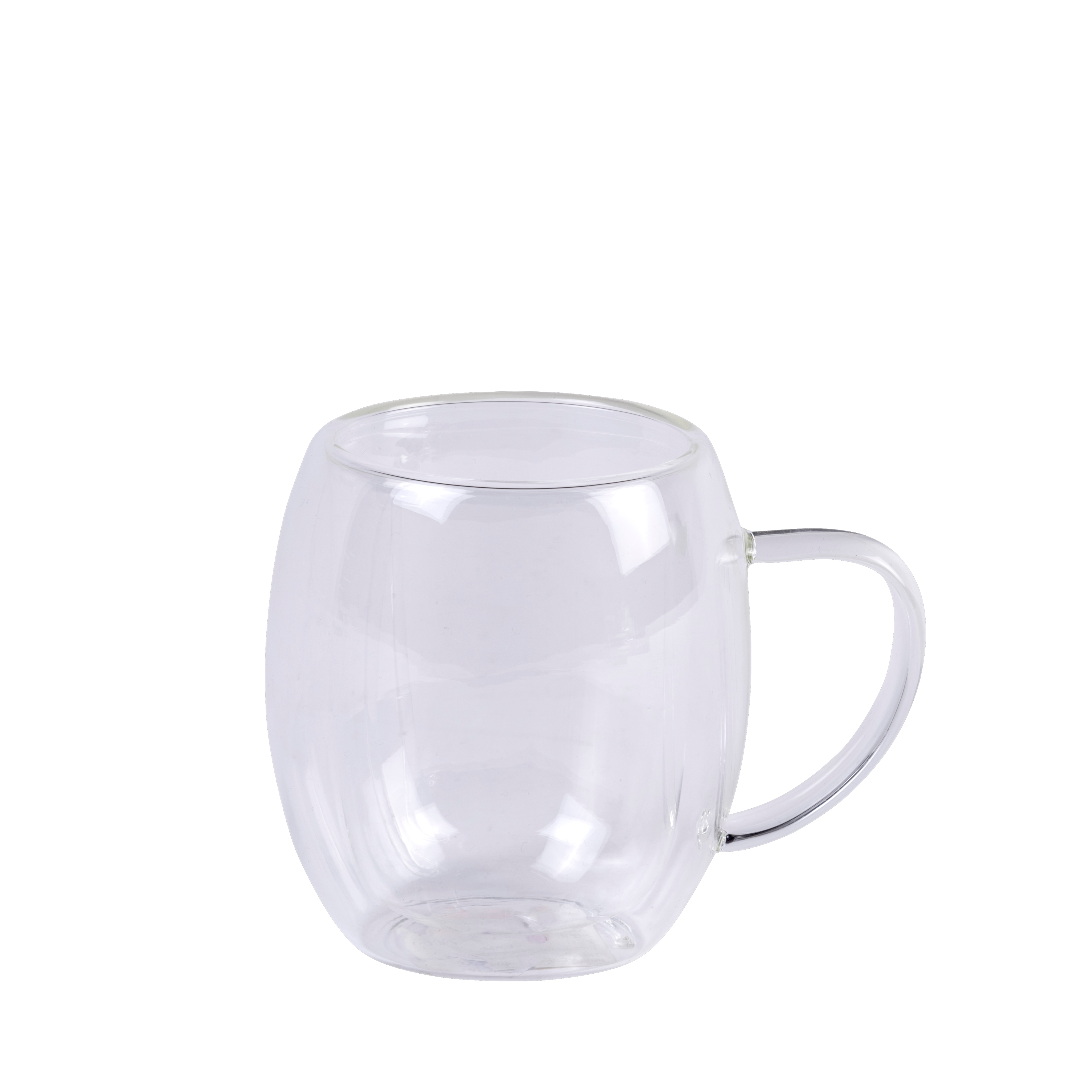 360ml en verre double paroi de couleur tasse à café tasse de thé à  isolation thermique cuvette en verre avec poignée large - Chine Cuvette en  verre et tasse en verre prix