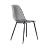 DARK ICE Chaise de salle à manger noir, transparent H 83 x Larg. 47 x P 53 cm