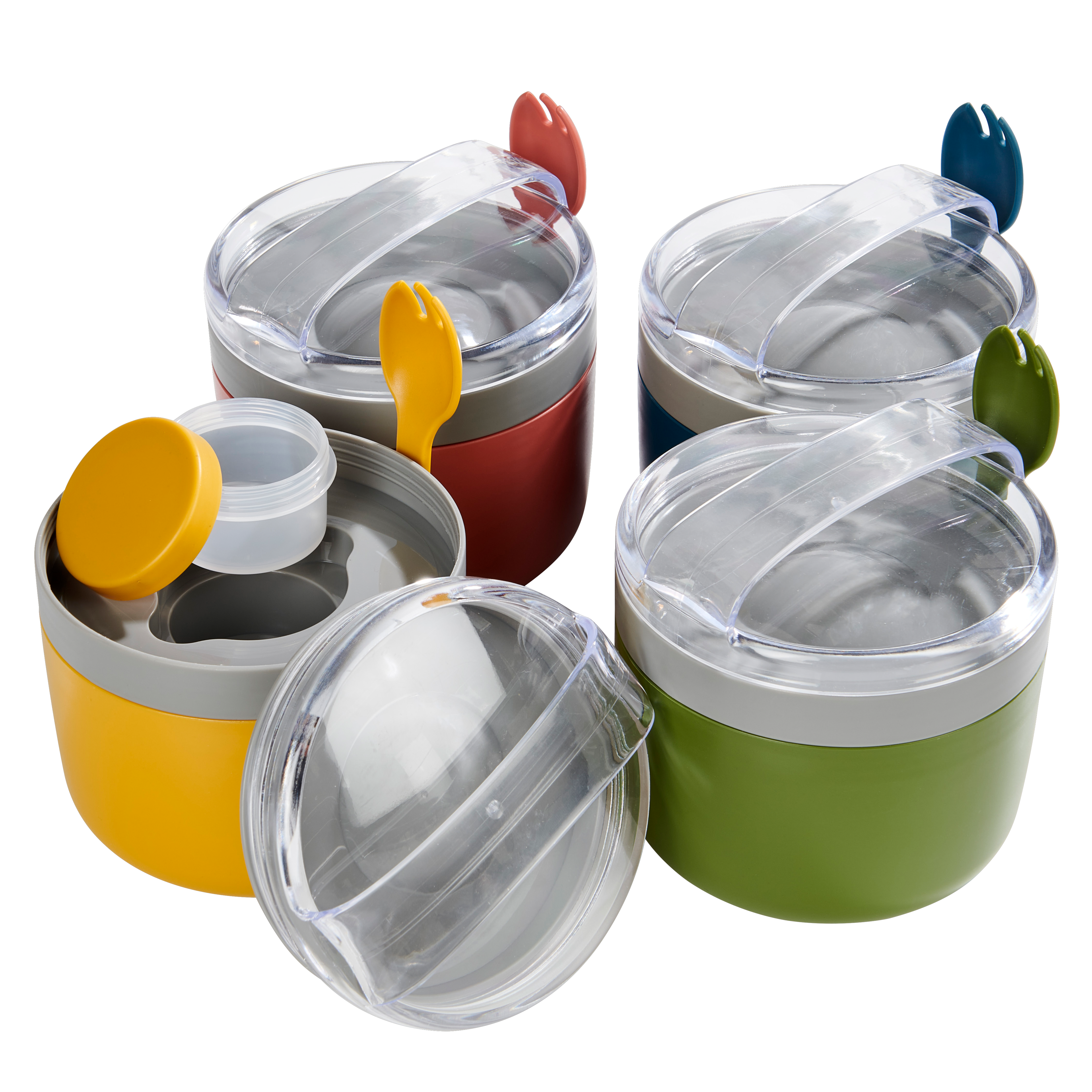 Saladier / lunch box avec couverts Couleur vert Berghoff