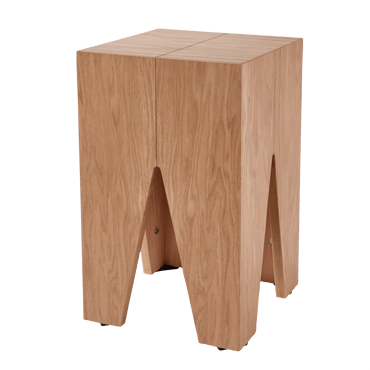SIGUR Table d'appoint naturel H 45 x Larg. 28 x Long. 28 cm