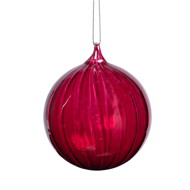 LAU Pallina di Natale rosso Ø 8 cm