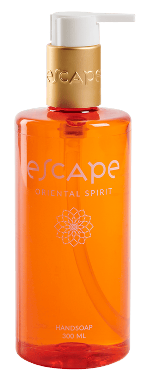ESCAPE ORIENTAL SPIRIT Sabonete em distribuidor cor-de-laranja 